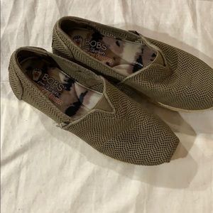 BOBS loafers in khaki colour
